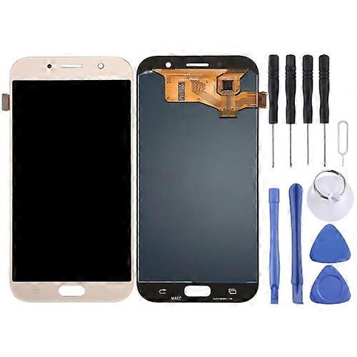 Super AMOLED Screen Replacement Display Digitizer for Samsung Galaxy A7 (2017), A720F, A720F/DS With Repair Tool Kits