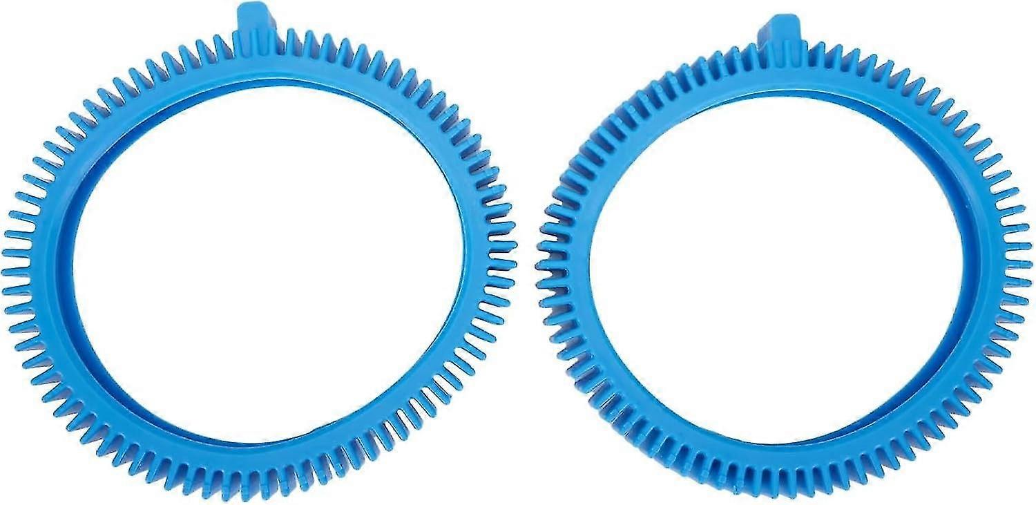 Swimming Pool Tire Cleaning Kit with Large Dent, Suction Cup Rubber Front and Rear Tire Kit for Swimming Pool Blue