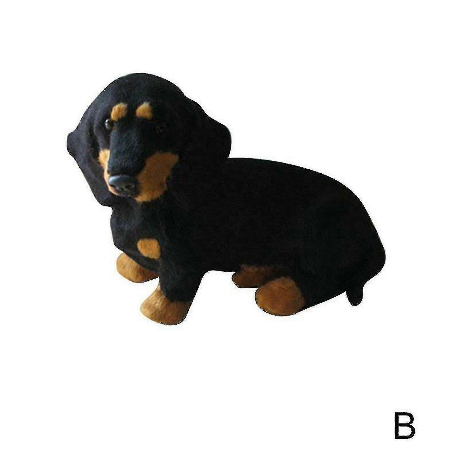 واقعية الكلب شكل لعبة الكلب الألماني محشوة الحيوان أفخم دمية هدية للأطفال