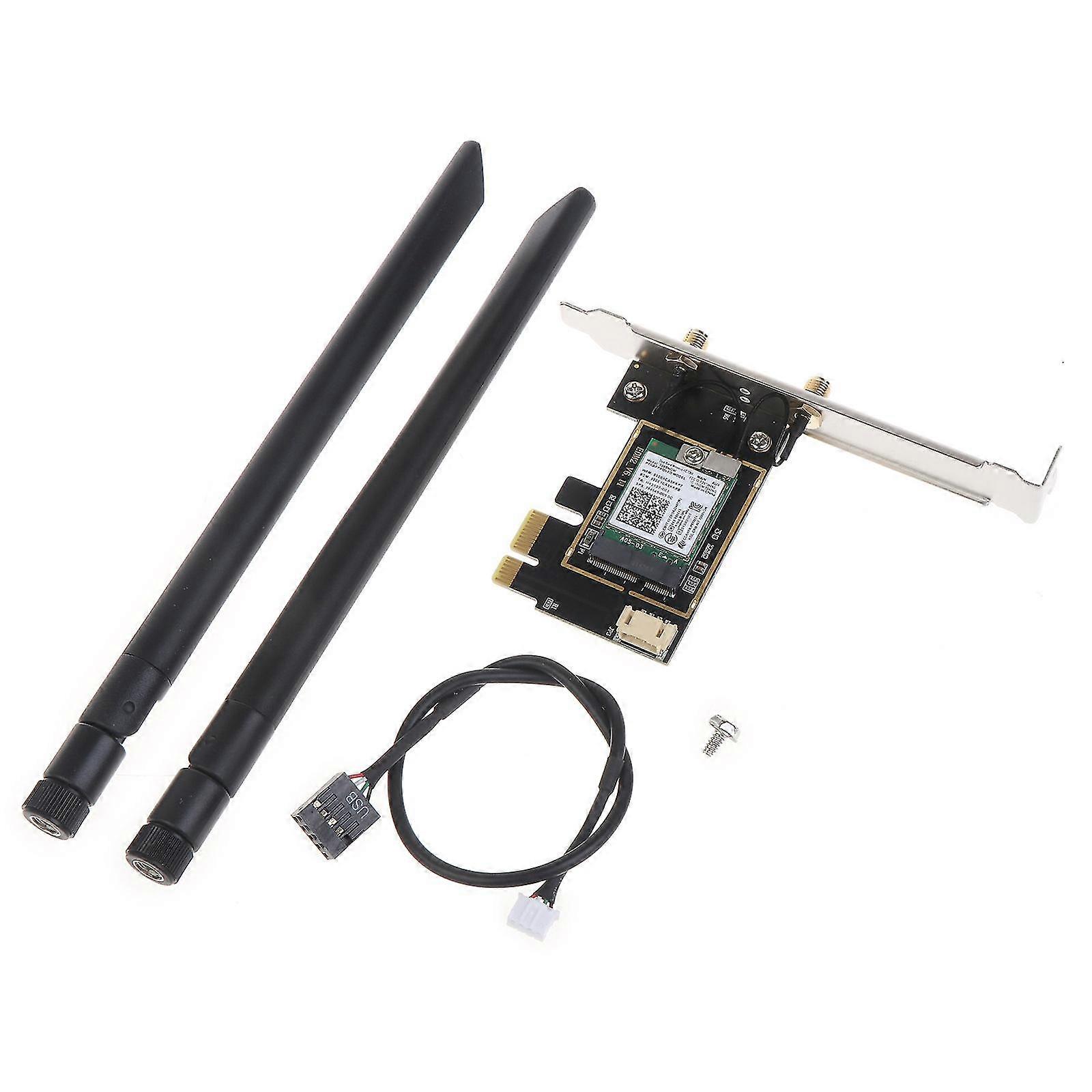 7260ac Dual Band Wifi Card 2.4g/5g Network Adapter 802.11ac Bt 4.0 With Antenna