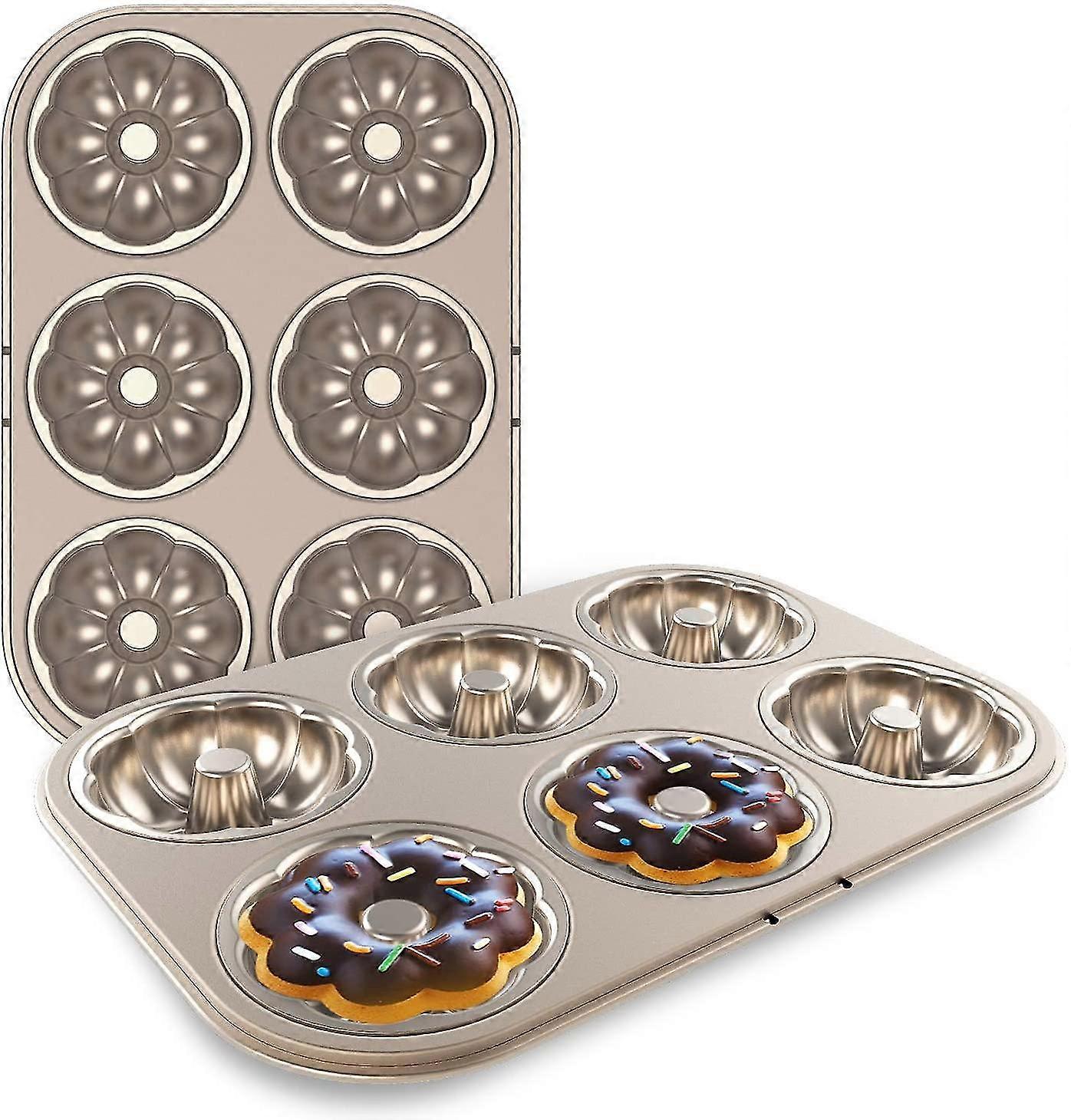 Donutform Nonstick, Beasea 2-pack Donutform Blommig