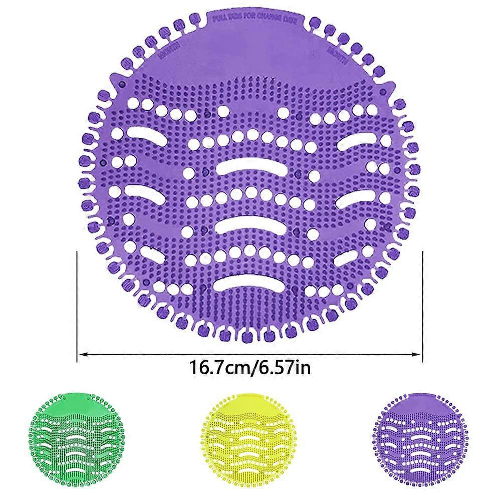 3Pcs Premium Urinal Sieve with Fragrance Splash Protection Fresh Air Filter with Antibacterial Descaling Function