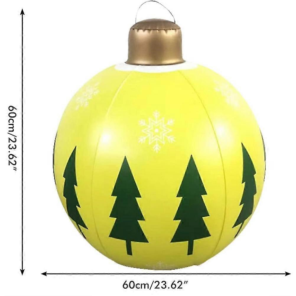 24 Inch  Balls Outdoor Decorations Christmas Blow Up Yard Decorations Inflatable Ornament for Garden Yard