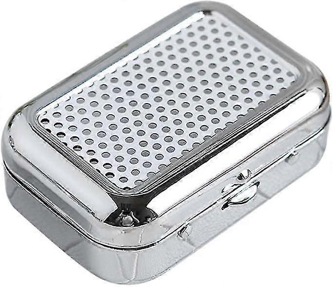 Mini bärbar askkopp, fickaskkopp vindtät askkopp med lock fyrkantig metallaskkopp askkopp för bil cigarett askkopp