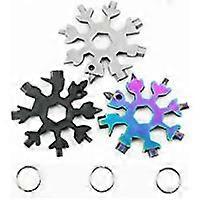 5Pcs Snowflake Multi-Tool Easy Stainless Steel Combination Compact Portable Outdoor Tool