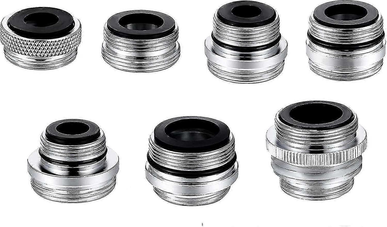 7stk / sett tappekran luftfilter adapter kit, messing kjøkkenkran tilbehør adapter kit, kvinne til mannlige tappekran adaptere for hage slange, vask sprøyter, vann