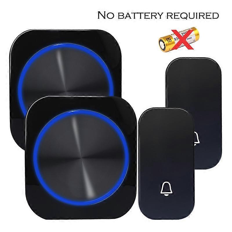 Wireless Doorbell Waterproof Memory Function Door Bell No Battery Eu Plug Smart Home