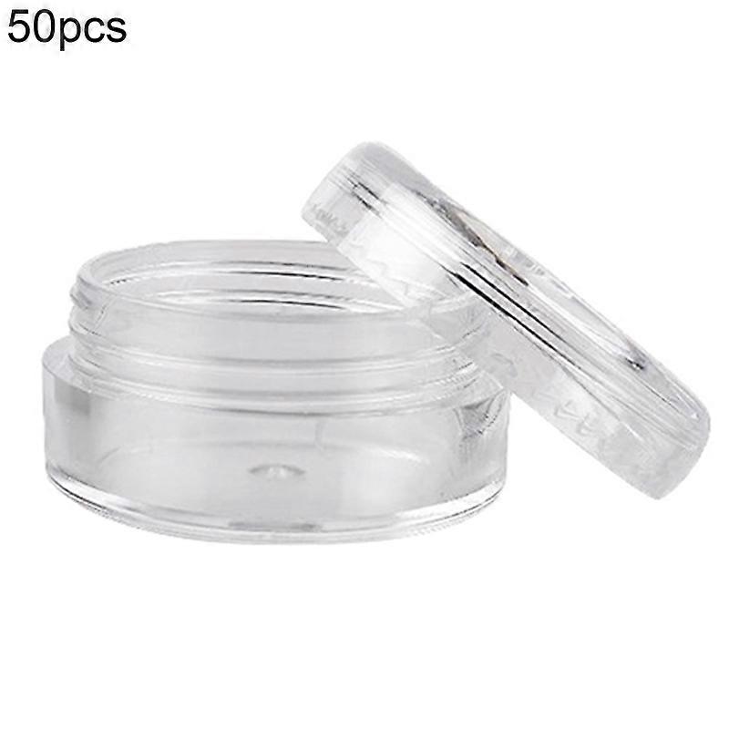 50Pcs/Set 2.5ML Storage Box Easy to Clean Widely Applied Small Size Cream Sample Make-up Storage Box for Lotion KAESI