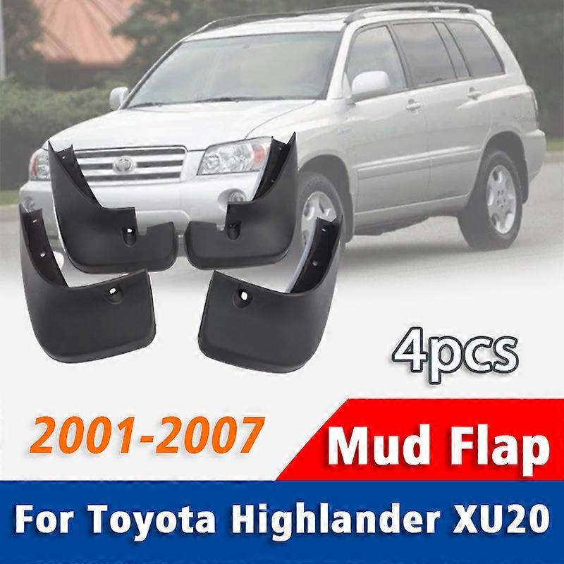 Mudguard Front Rear 4pcs FOR Toyota Highlander XU20 Mud Flap Guards Splash Mudflaps Car Accessories Mudguards 2001-2007
