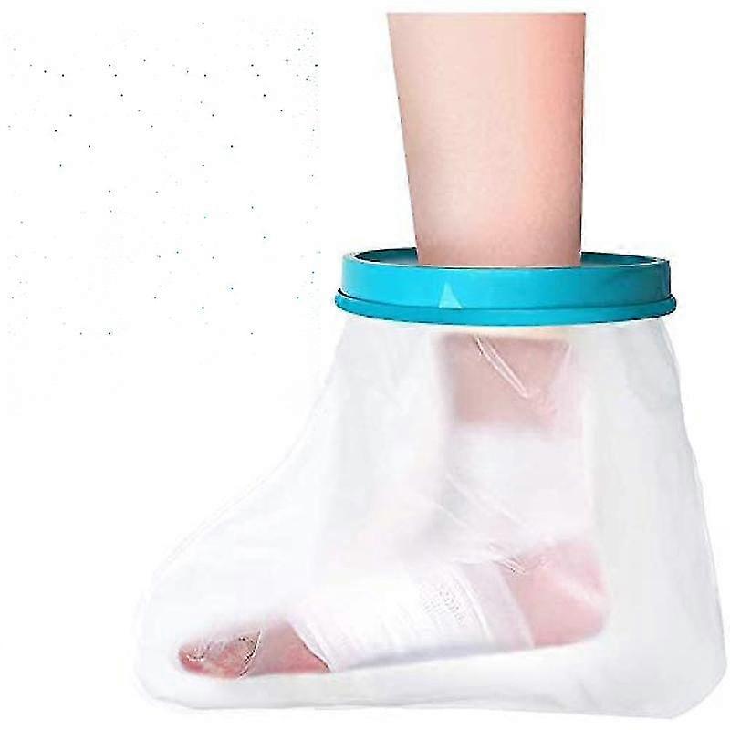 Plaster Protection Foot For Showering, Bandage Protection Waterproof Adults For Broken Toe, Ankle, Burning, Reusable Plaster Shower Protection Leg Kee