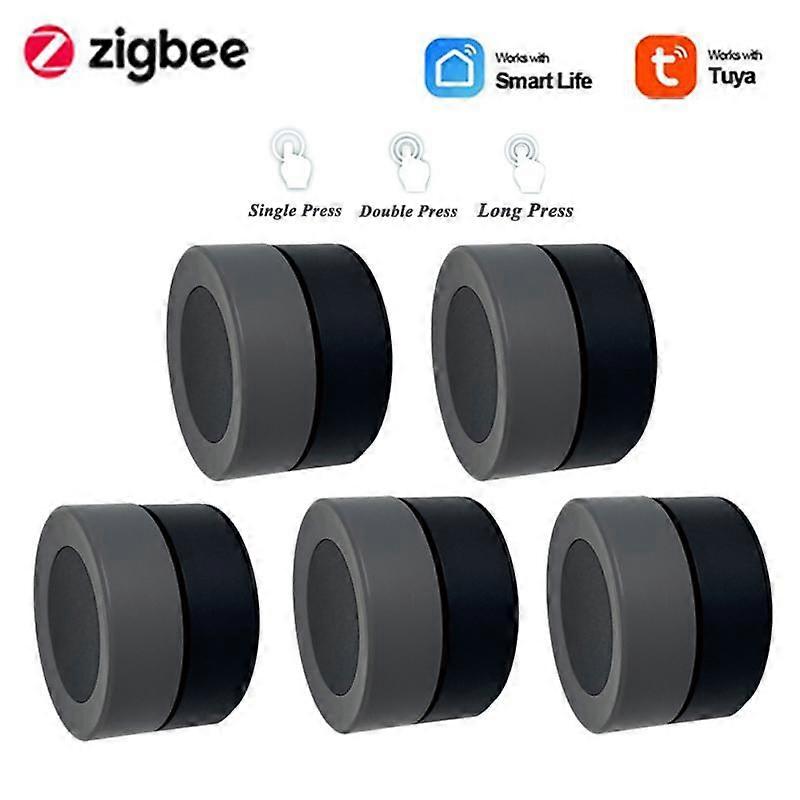 Wireless Zigbee Button Switch Tuya Smart Home Knob Switch Smart Scene Remote Switch Controller Work With ZigBee Hub Smart Life