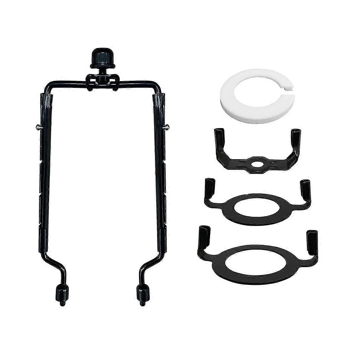 7 بوصة مصباح الظل القيثارة حامل قابل للتعديل مصباح القيثارة كيت E14 ، e26 ، e27 محول قاعدة الضوء القرن الأسود فرا