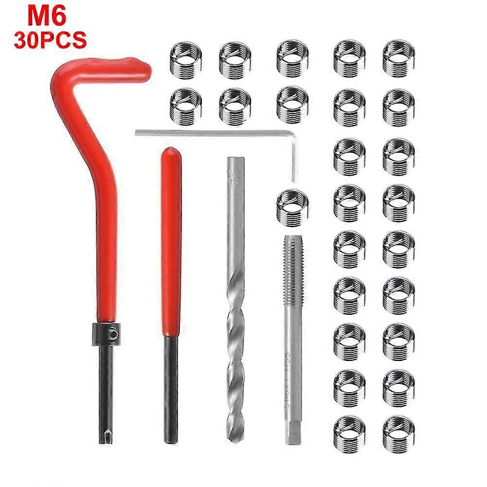 M8 X 1.25mm Metric Thread Repair Insert Kit Car Pro Coil Tool