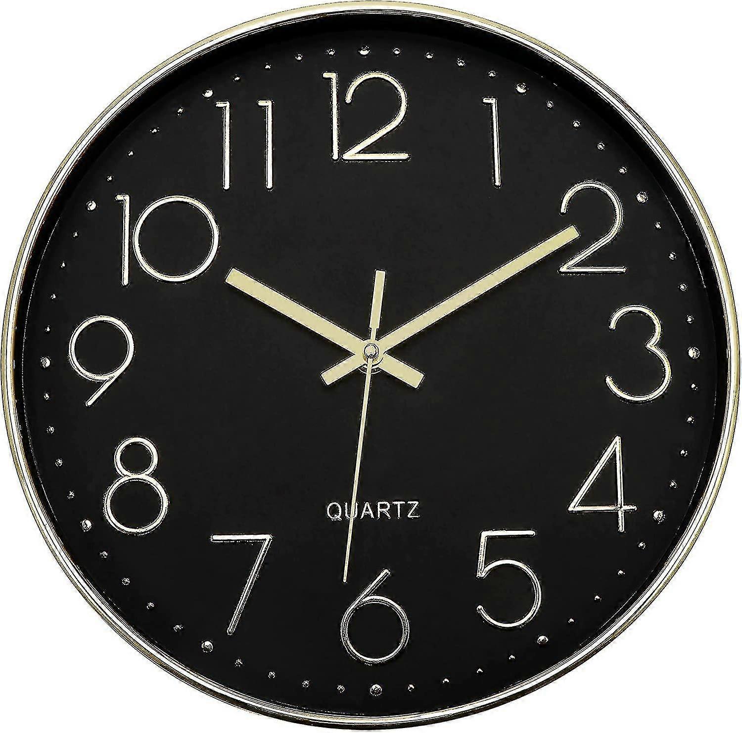 Wall Clock 12-inch Silent Non-ticking Wall Clock
