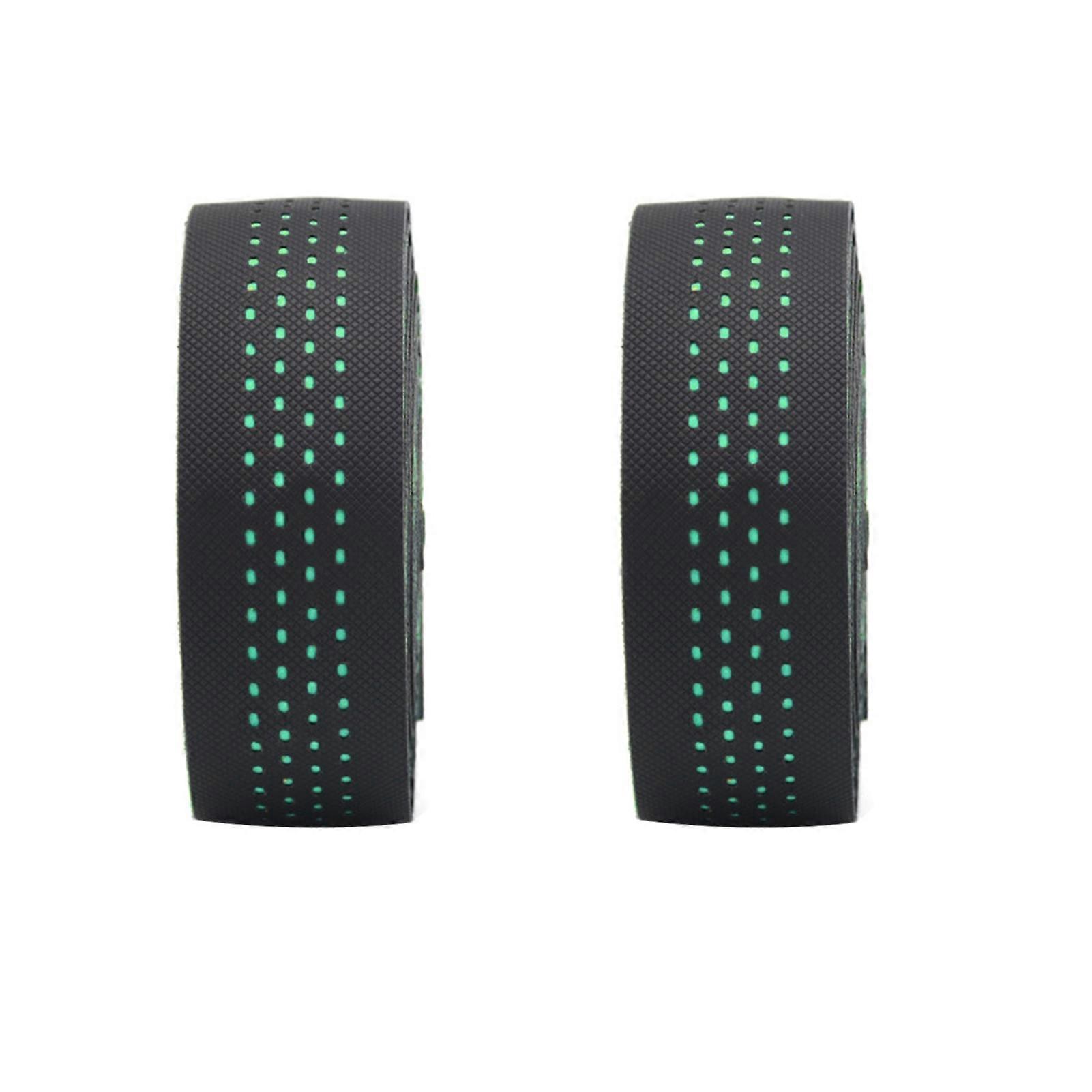 Kaesi 1 Pair Polyurethane Bar Tape Breathable Sweat-absorbent High Tenacity Bike Bar Tape With Hole for Bike