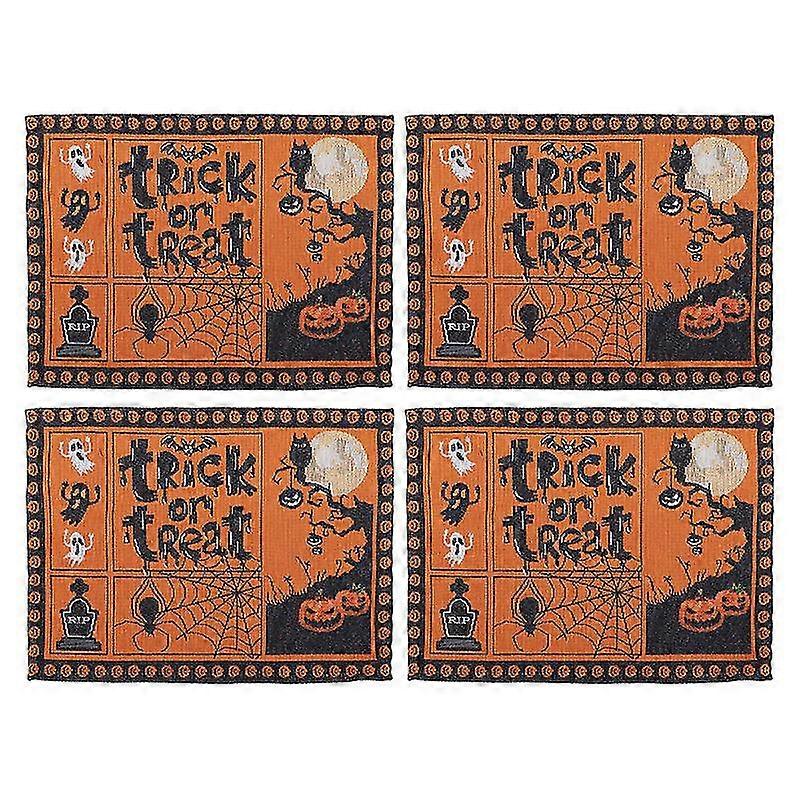 4pcs Halloween Table Runner For Halloween Decorations