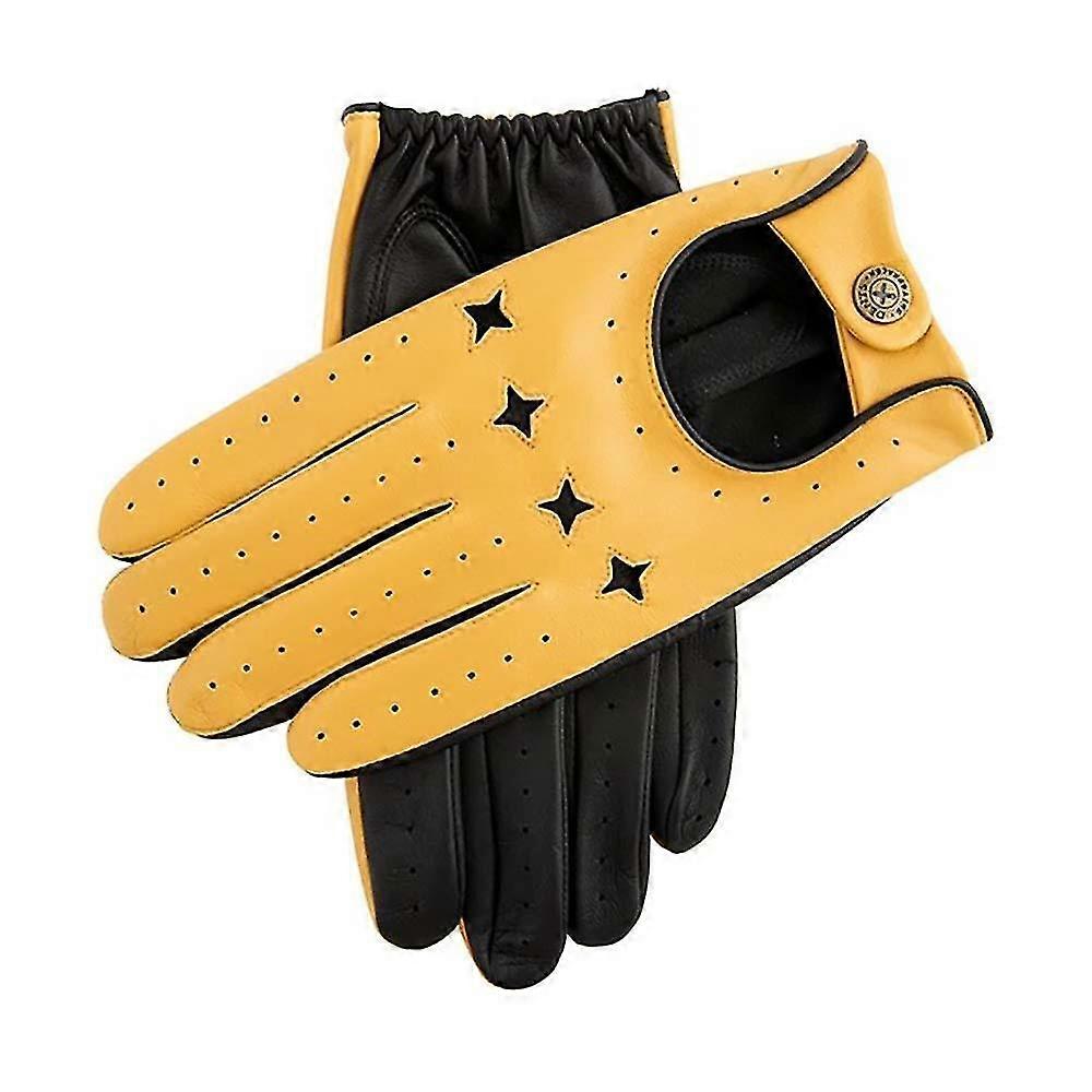 Dents le racer écran tactile adapté gants de conduite en cuir limité ed -cork / noir