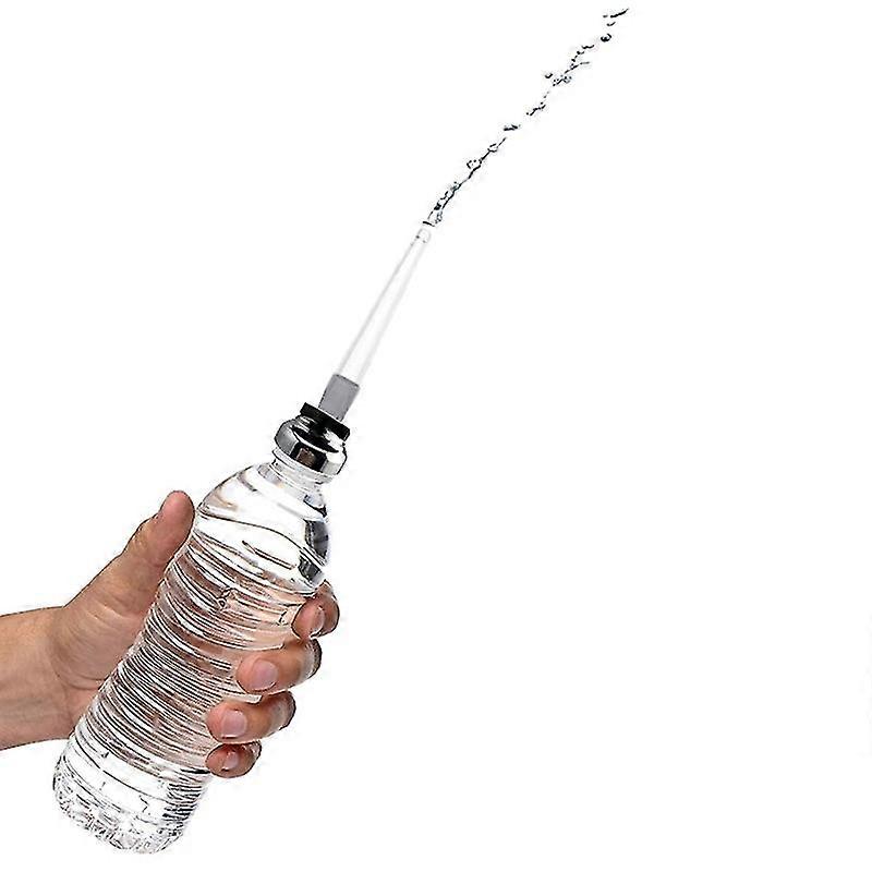 Rese Enema Vattenflaskadapterkit Svart