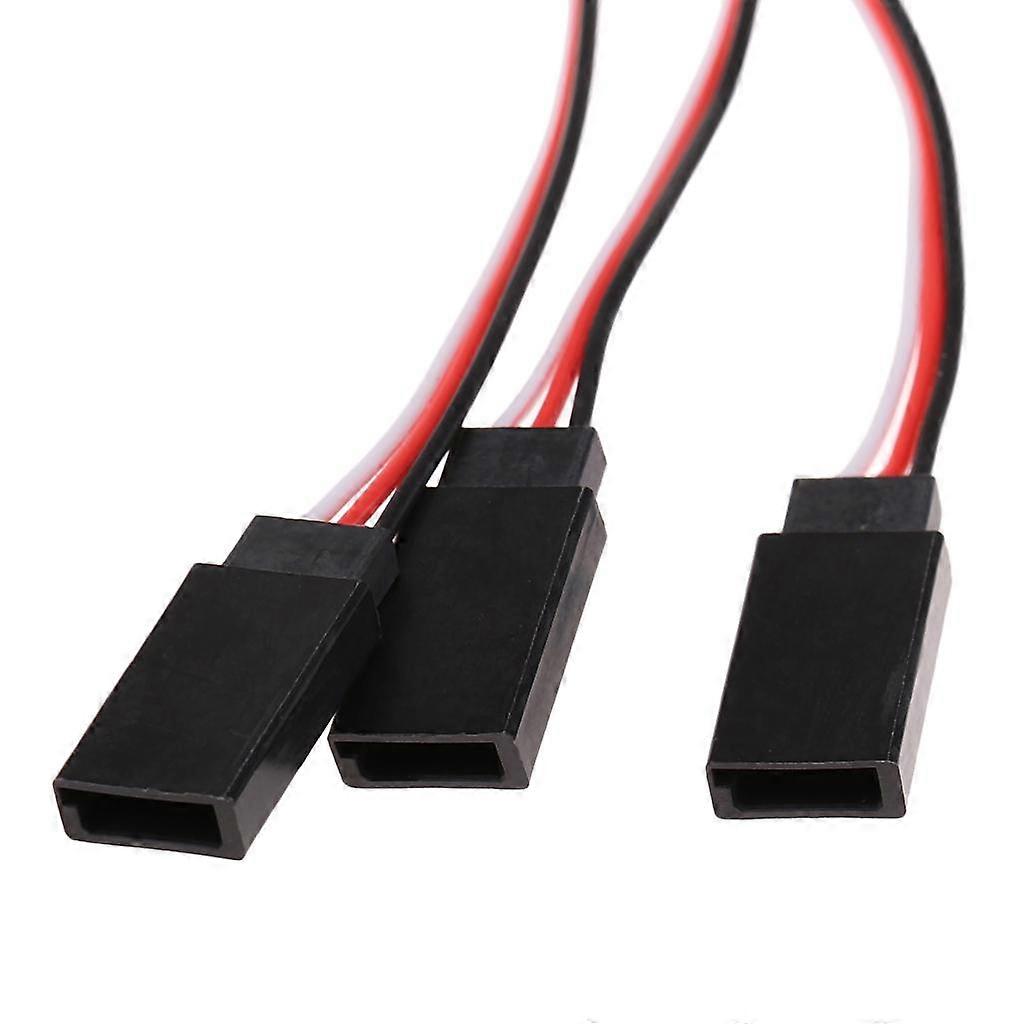 7x300mm Triple 3-Way Servo Extension Y Cable Wire for Futaba