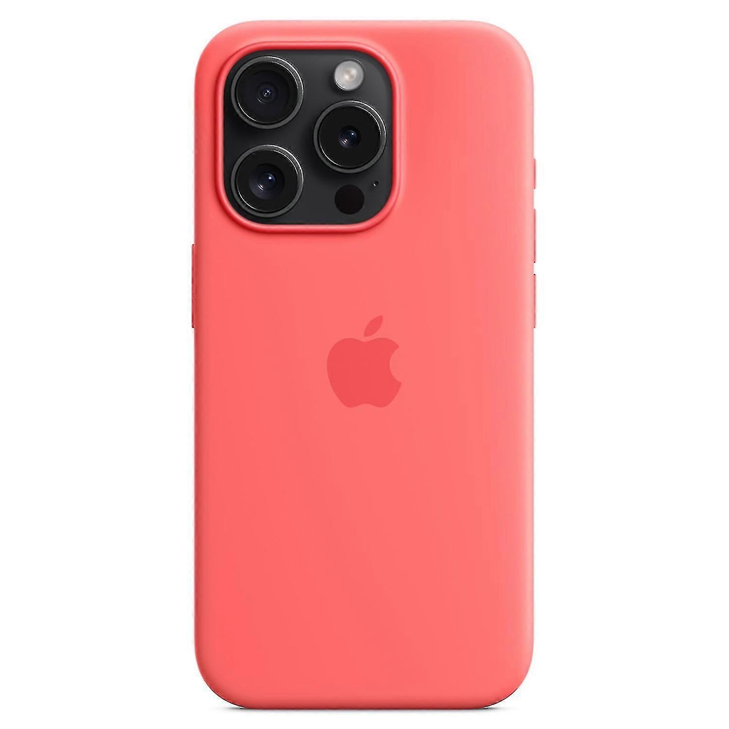 Capa de silicone para iPhone 15 Pro Case compatível com MagSafe