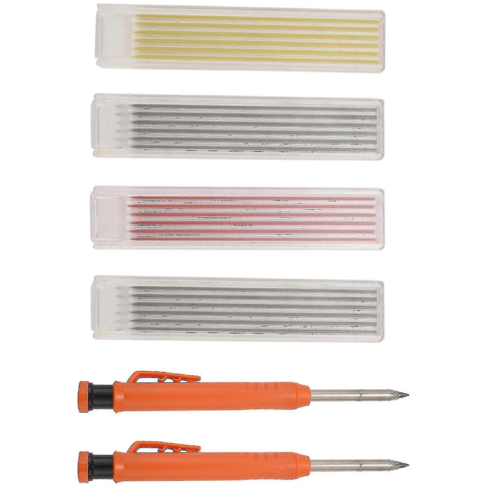 Solid Carpenter Pencils 2 Carpenter Pencils 24 Pencil Refill B-jie