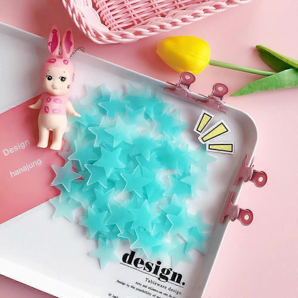 Glow Stars Noctilucent Plastic Wall Stickers Blue