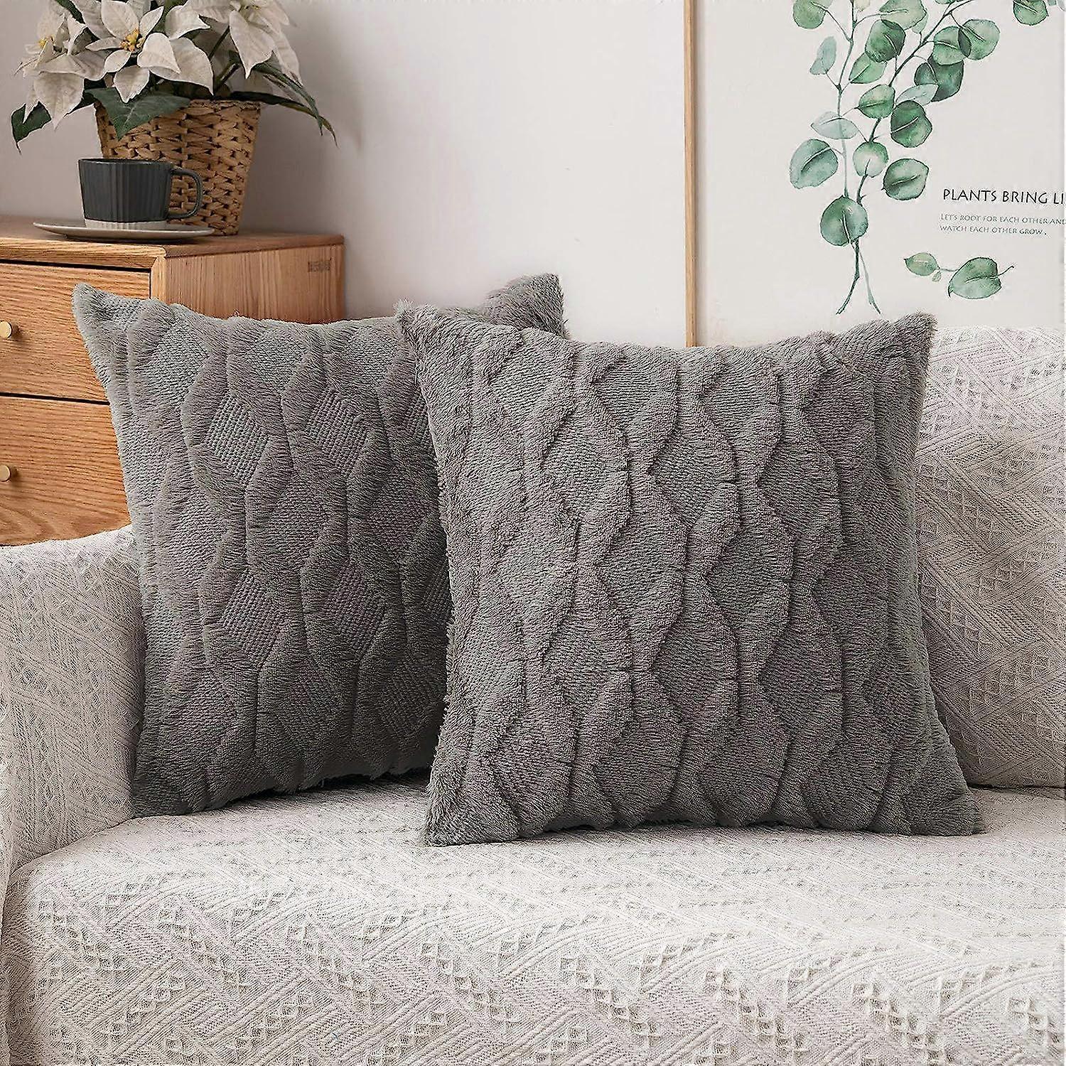 Bonhause Pudebetræk Jungle Dyr Leopard Giraf Elefant Zebra 45 x 45 cm Polyester Linned Dekorativt Pudebetræk til Sofa Stue Soveværelse Ch
