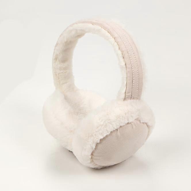 Earmuffs Dusty Pink Basic Adult Cold Earmuffs,Off white