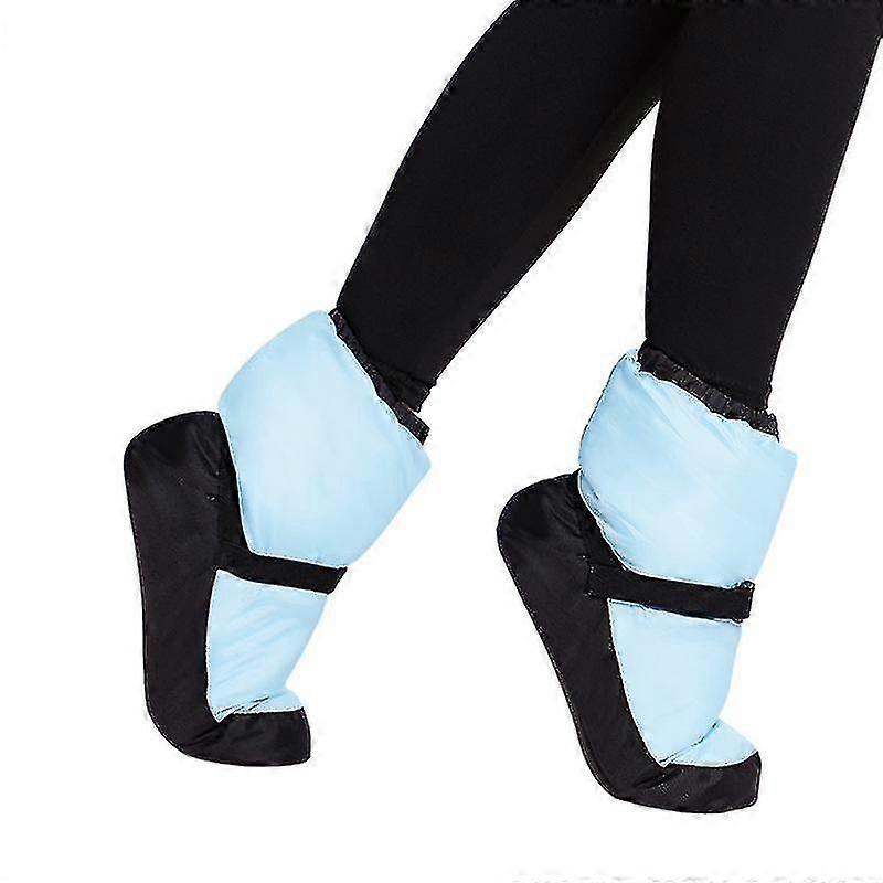 Chaussures de danse de ballet chaudes et rembourrées pour femmes, bottes d'exercice courtes en coton