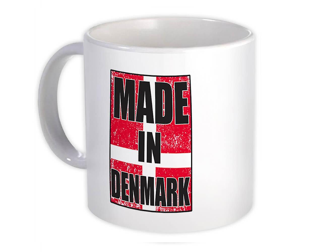 Gift Mug: Made In Denmark Flag