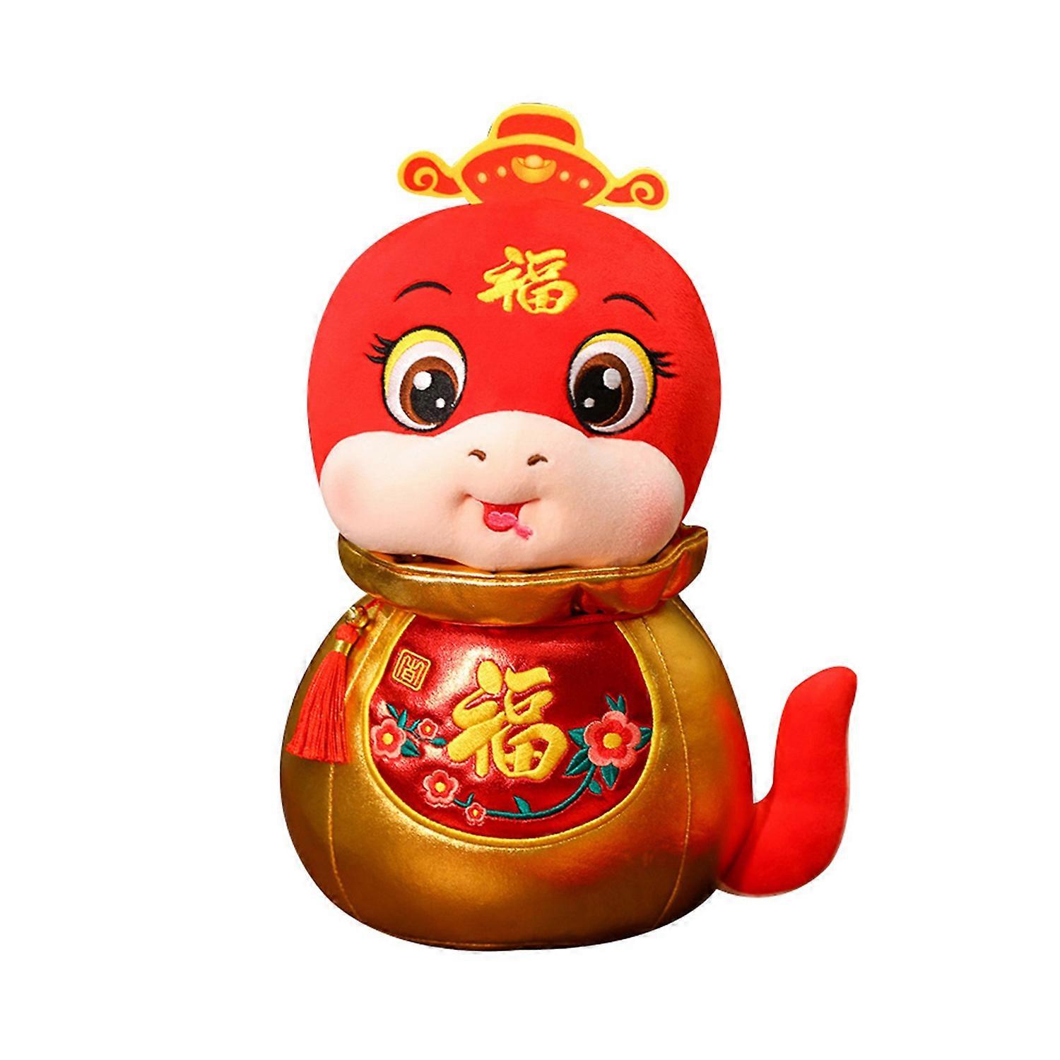 2025 Year of The Snake Stuffed Animal Plush Chinese New Year Decoration Mascot Doll Lucky Year of