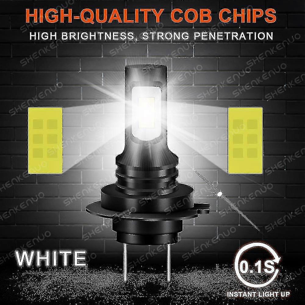 KIT DE BOMBILLAS LED H7 6000K PARA SAAB 9-3 (2003-2007) - LUZ DE CRUCE - BLANCO
