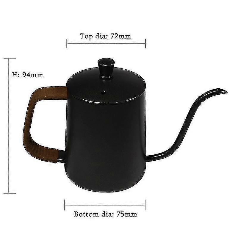 Hand Drip Coffee Pouring Kettle Over Gooseneck Teapot