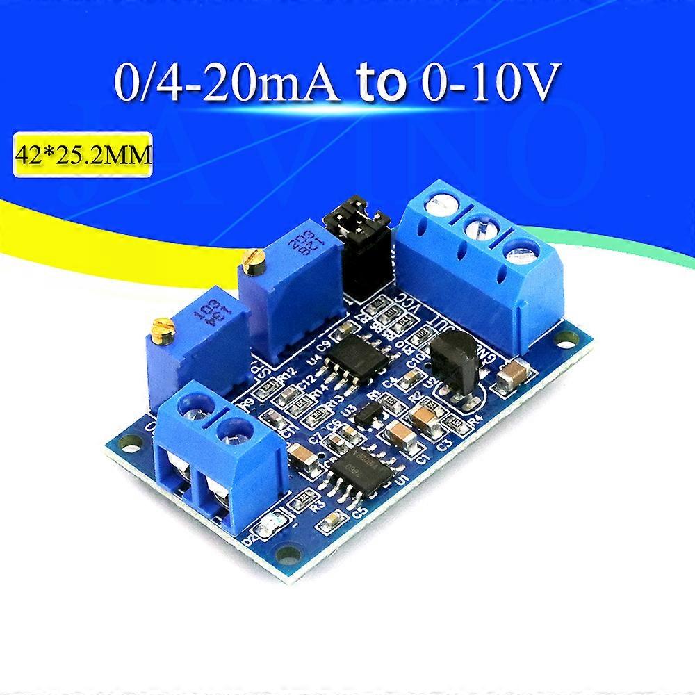 Current To Voltage Module 0 -20mA/4 -20mA to 0- 3.3V/0 -5V/0 -10V Voltage Transmitter Signal Converter Module