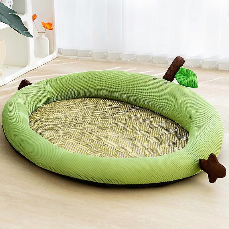 Summer Fruit Pattern Pet Bed With Full Head Support - Breathable & Comfortable, Ideal For Small To Medium Dogs And Cats Outdoor Pet Bed Bed Cushion Fo
