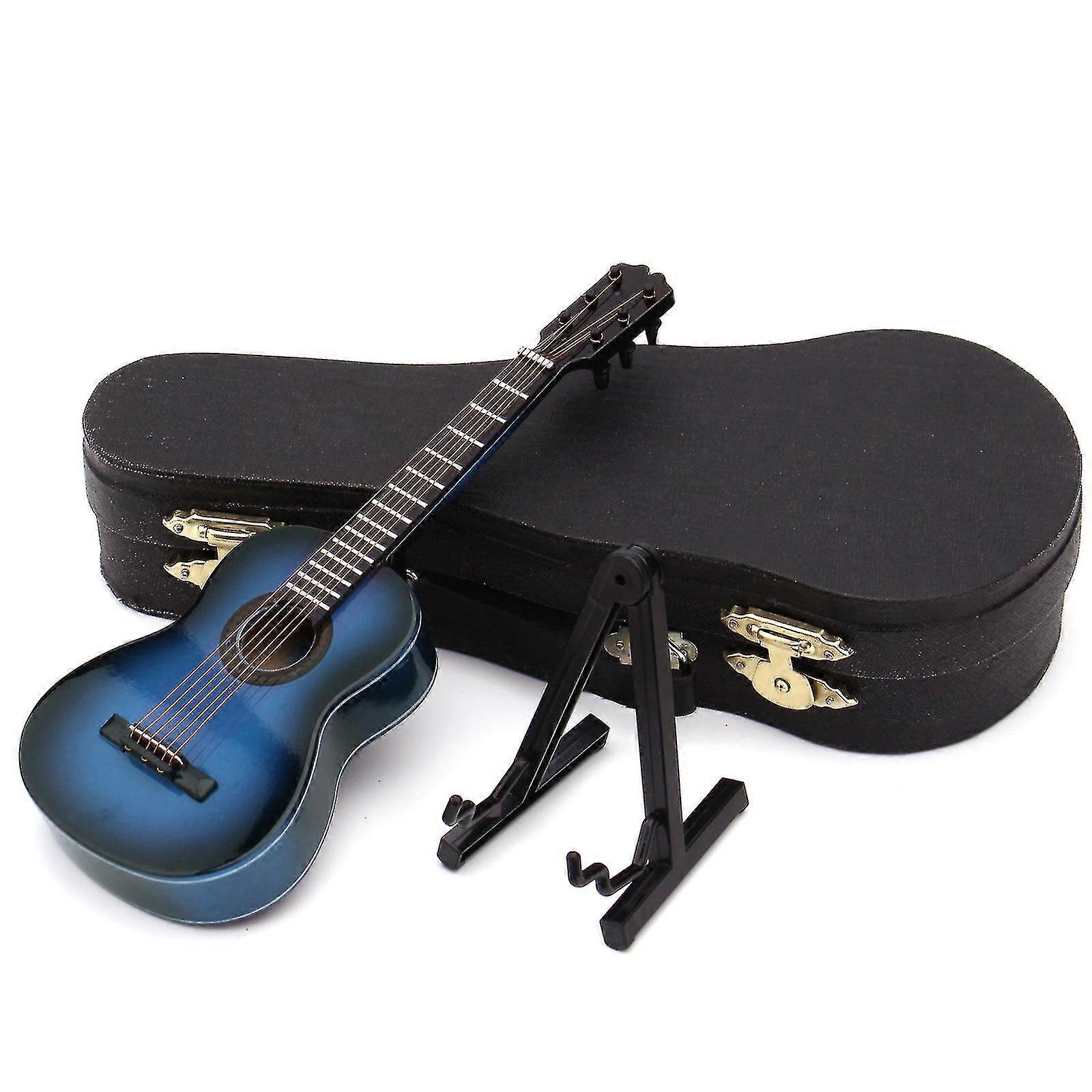 Mini klassisk gitar / elektrisk gitar modell - dekorative miniatyr replika gitarer for ferie dekor