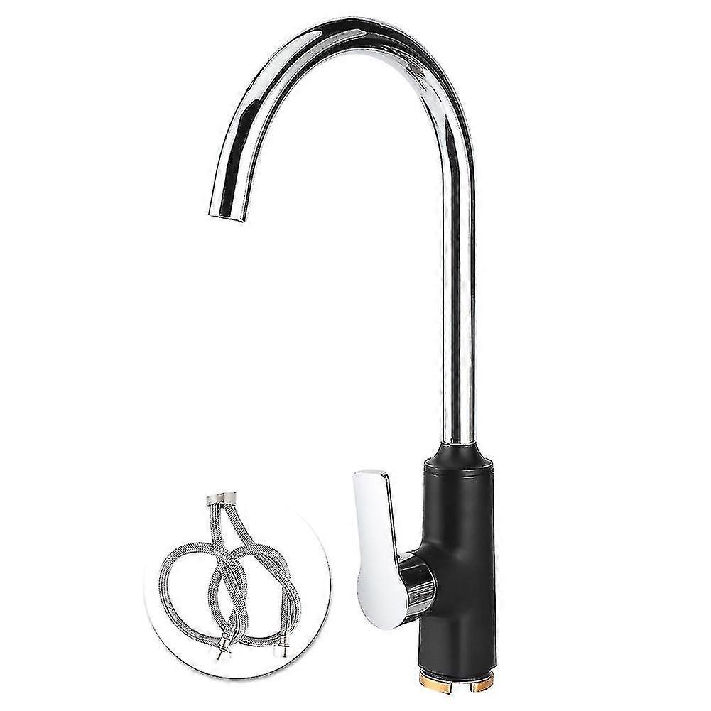 Rotating Copper Faucet Black Kitchen Sink Tap G12 Thread Hot Cold Mixing Water Basin Accessory