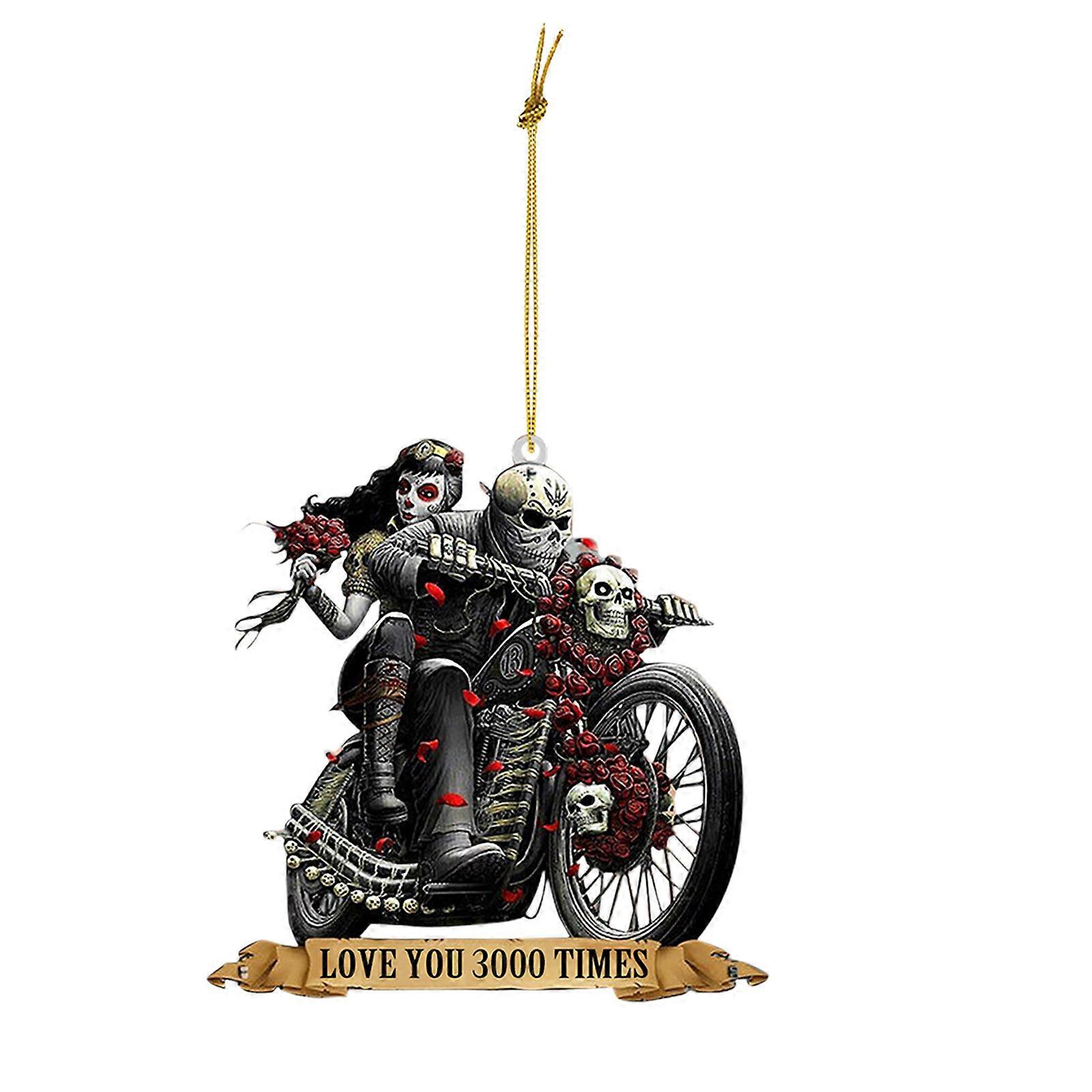 Cool Skull Car Hanging Ornament, Car Hanging Interior Accessories Car Mirror Hanging Ornament