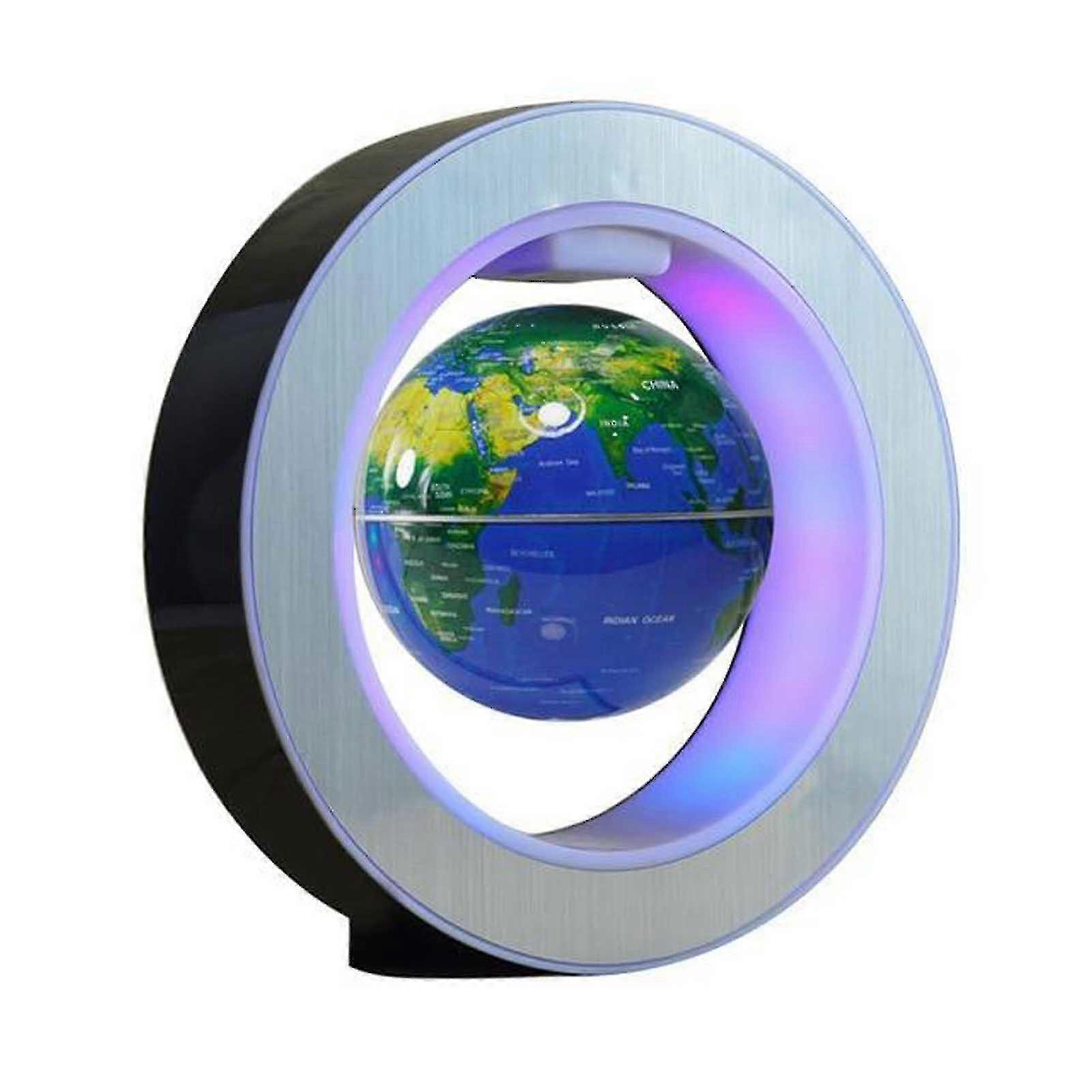 Magnetic Levitation Floating Globes Led Light Self-rotating World Map Gift-fjkhf