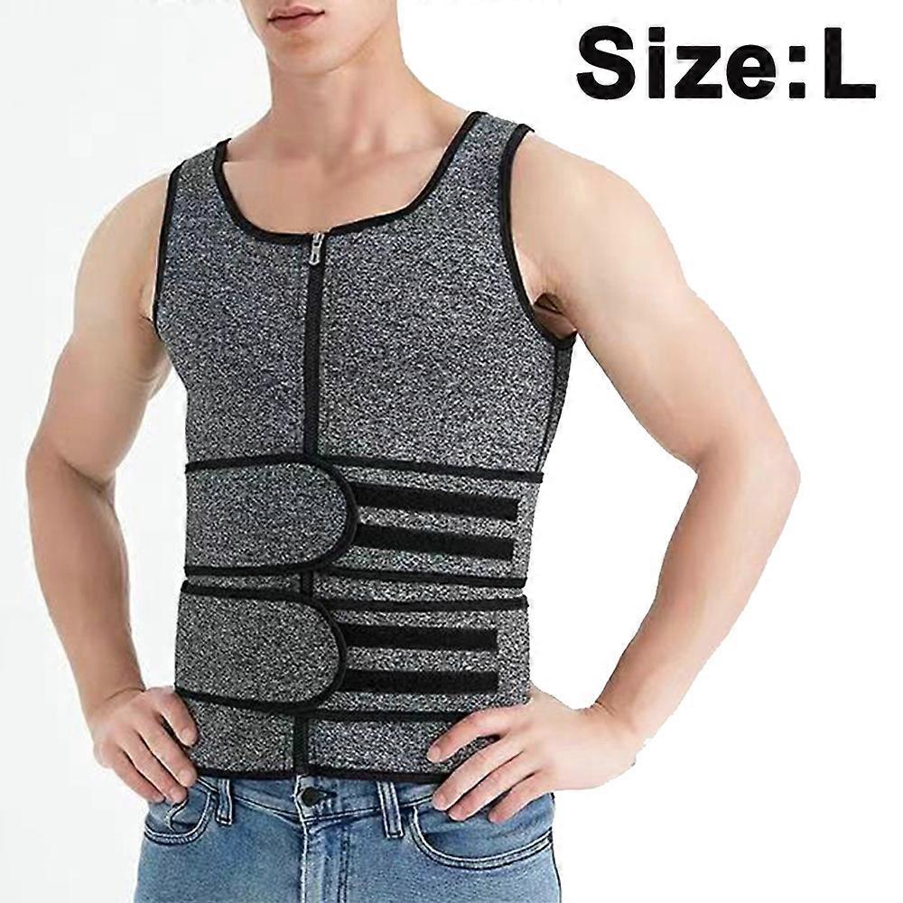 Men Neoprene σάουνα zipper μέση εκπαιδευτή γιλέκο δεξαμενή κορυφή κουρευτική μηχανή σώμα κορσέ γιλέκο
