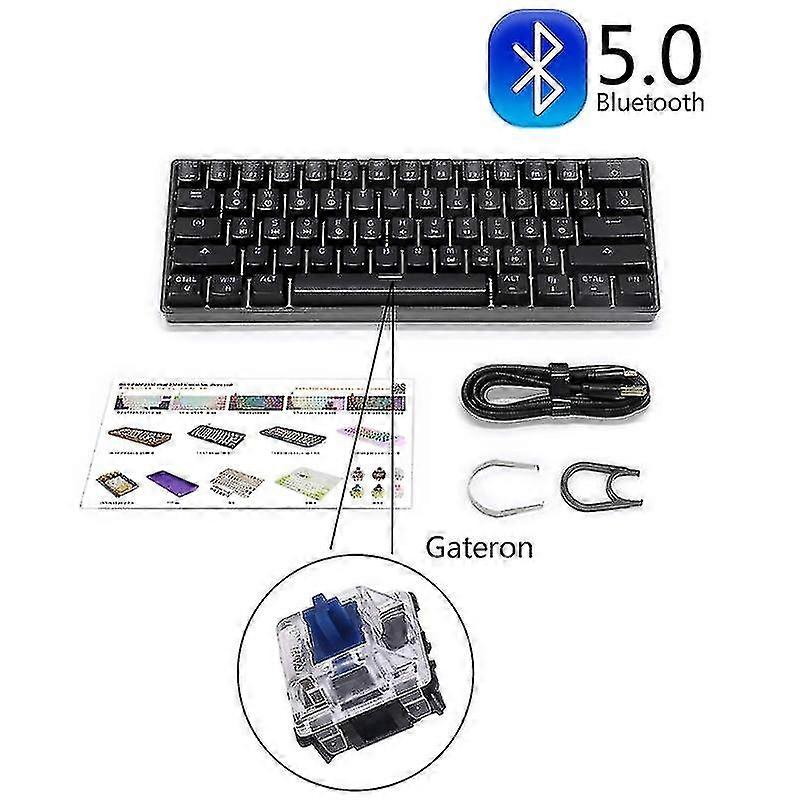 Skyloong Sk61s Wireless 60% Gateron Optical Switch Rgb Backlight Programmable