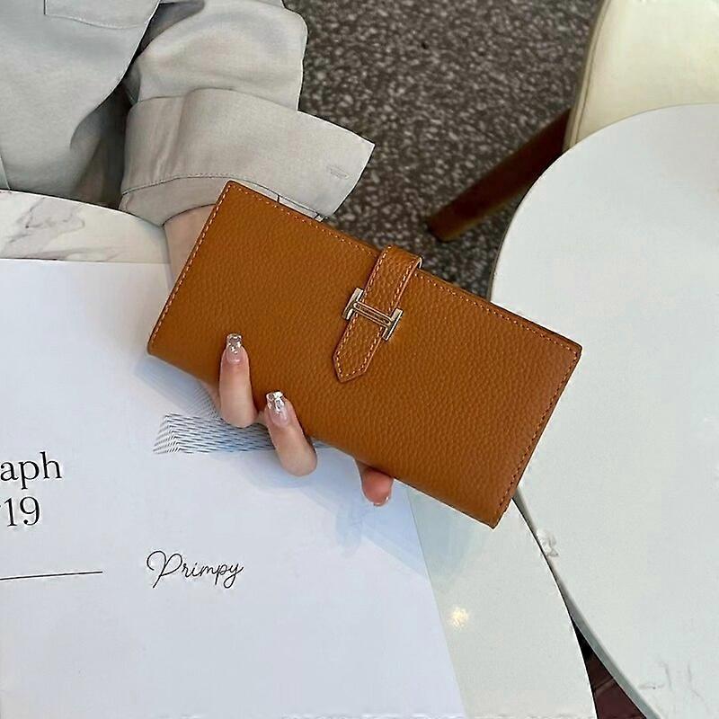 Portafoglio di Lusso Delle Signore In Pelle Lungo Portafoglio Moda Pieghevole In Pelle Del Telefono Portafoglio Delle Signore Busta Portafoglio A M...