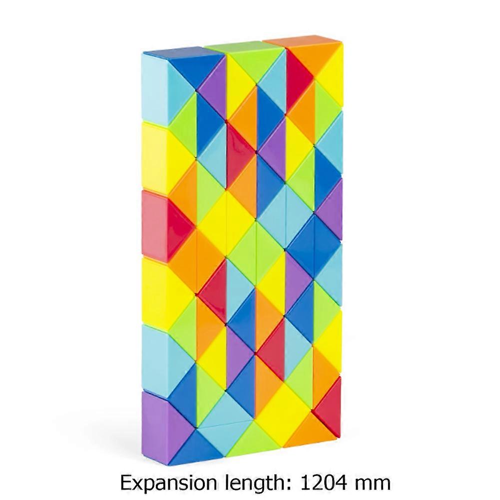 3D Magic Ruler Toys Multicolor Puzzle Antistress Cube Twist Snake Folding Educational Toy for Kids Magic Cube Toys Boy Gifts