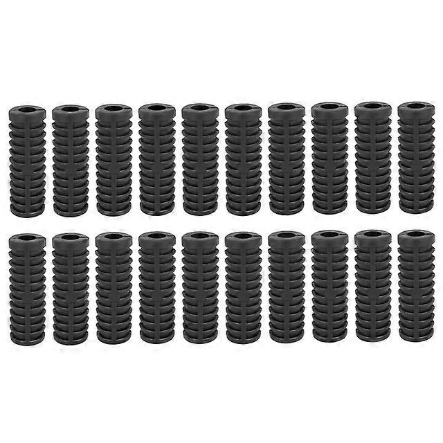 Uxcell 12mm Diameter Rubber Nonslip Footrest Pedal Foot Peg Cover Shell Black for Motorcycle
