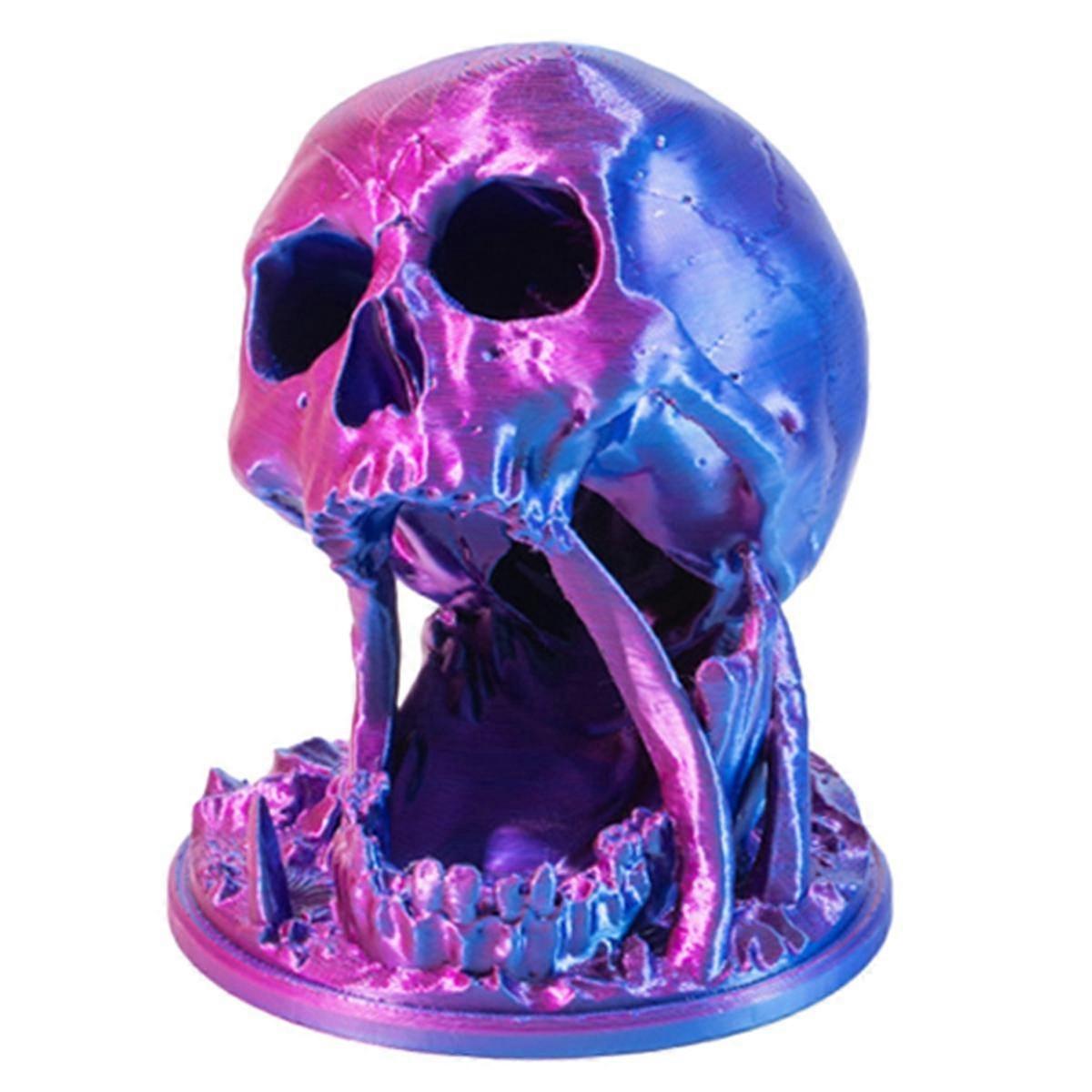 Skull Dice Tower 3D Printed DND Dice Rolling Tower Dice Set Included Tabletop Roleplaying Game Dice
