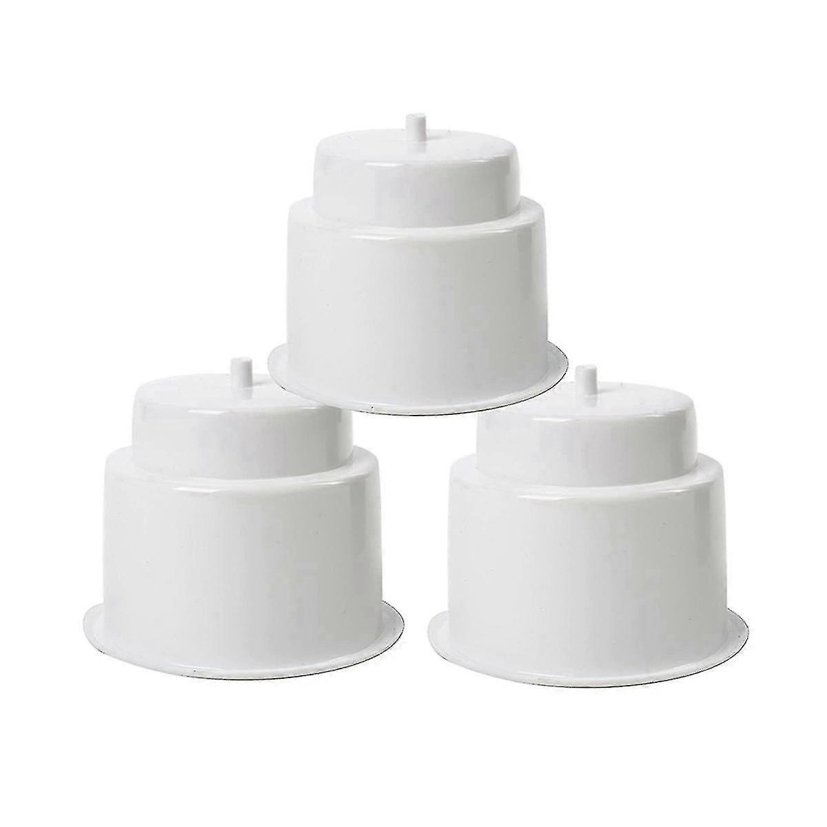 6 stuks verzonken drop-in plastic beker drinkhouder met afvoer voor boot auto marine rv (wit)