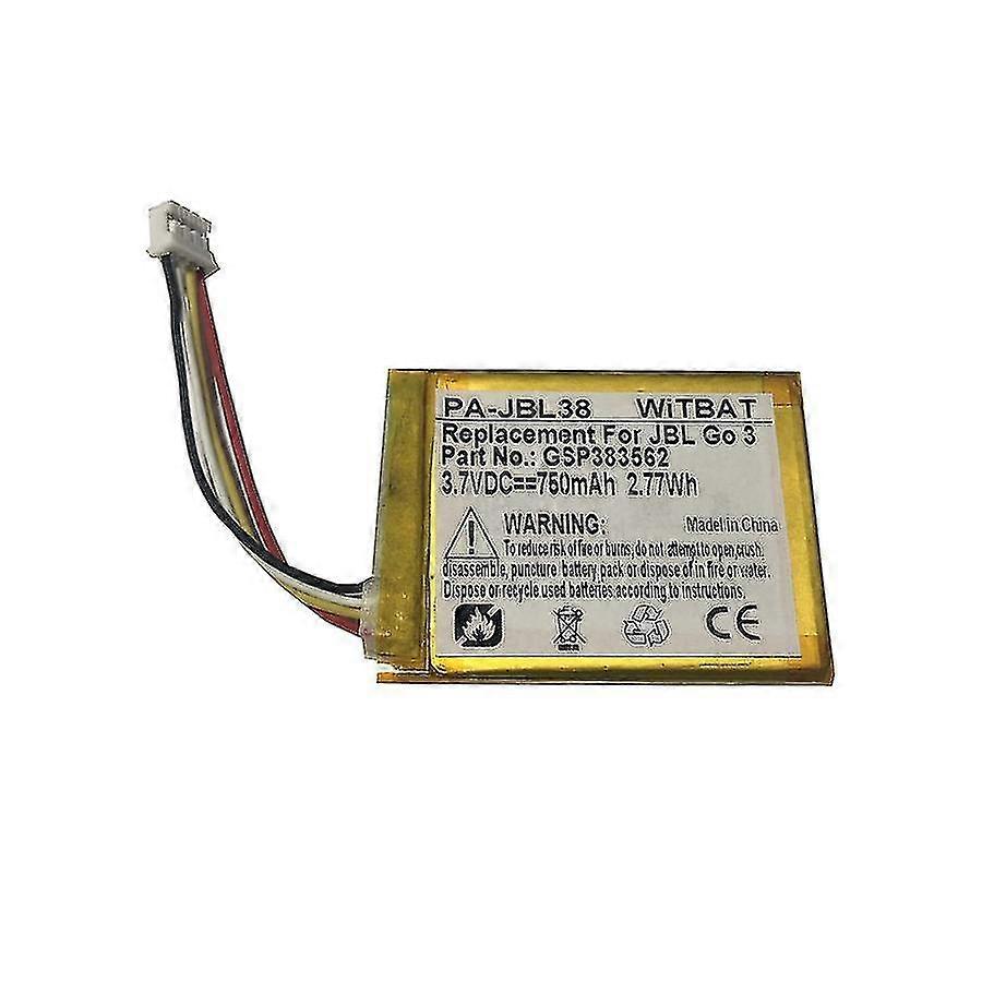 xjSuitable For Jbl Go 3 Bluetooth Speaker Battery Gsp383562