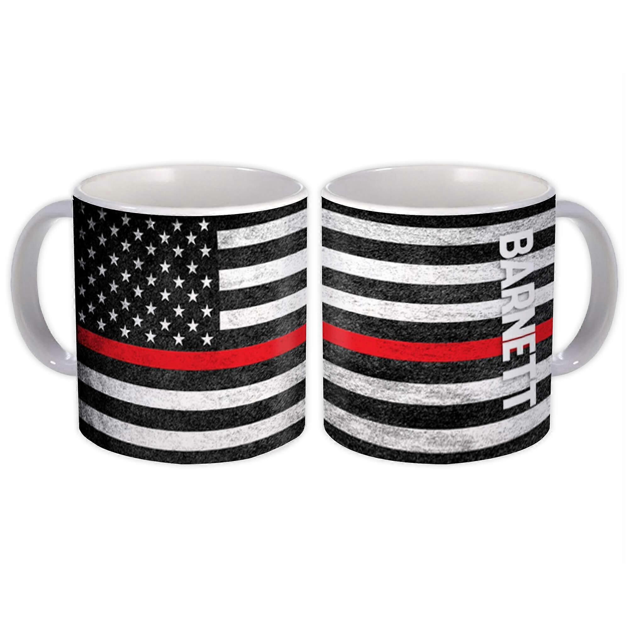 Gåva Mugg: BARNETT Efternamn Amerikanskt