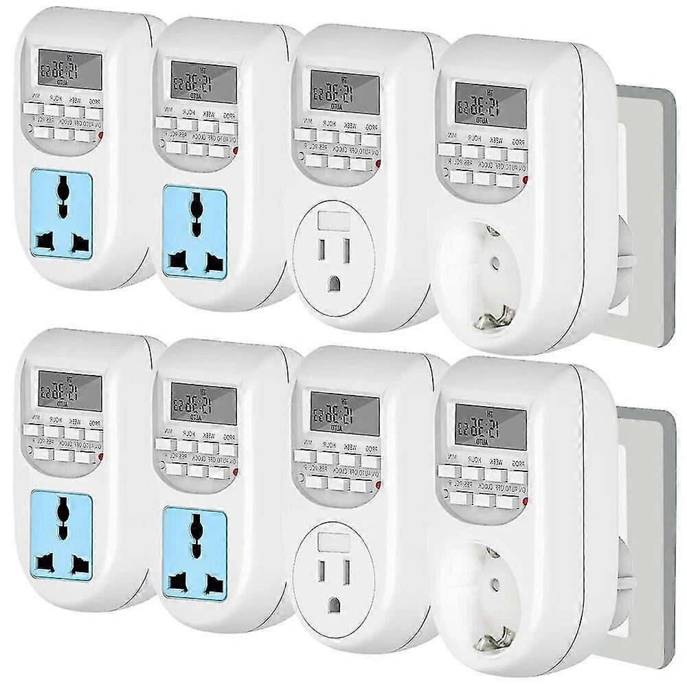 Excellent 7 Day Digital Programmable Switch Socket Timer 16 Program Eu Us Uk De Plug 24 Hour Cyclic Controller Timing For Pump Home Garden