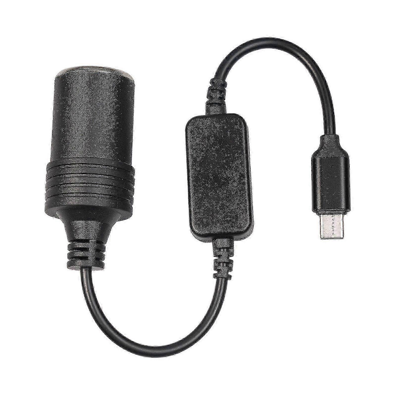 Usb C Tipo C Para 12v Isqueiro Carro